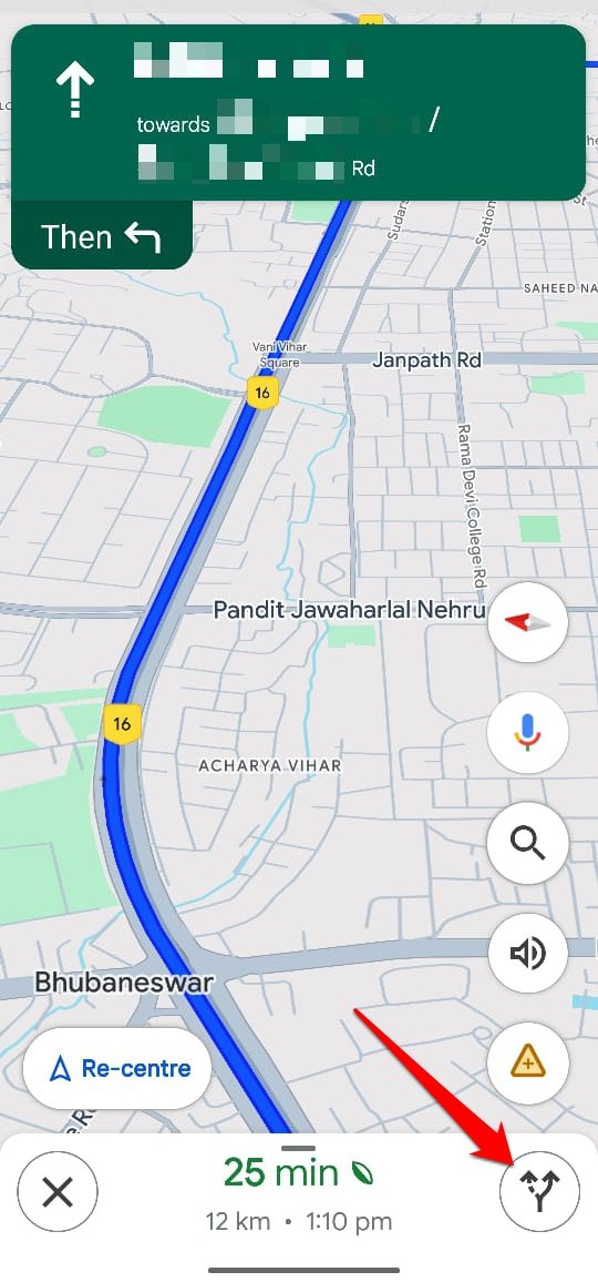 What Do Various Google Maps Icons and Symbols Mean 17 view the entire route in Google Maps