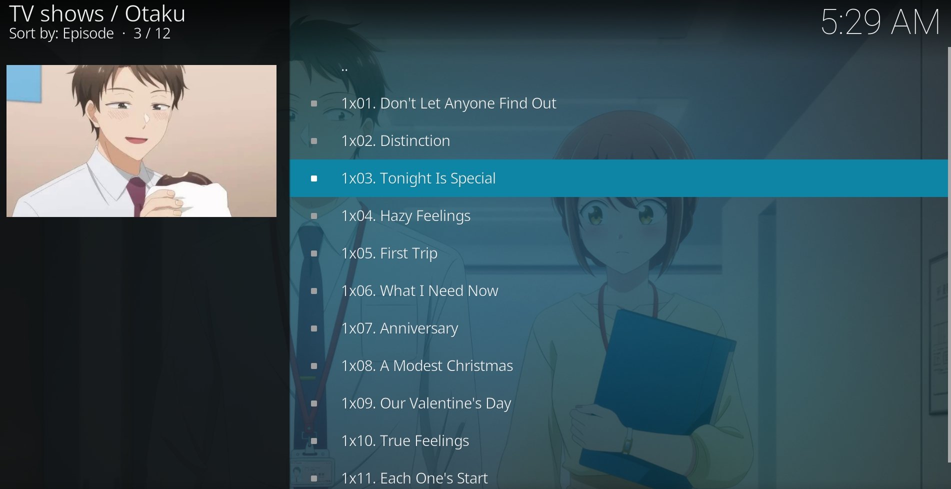 watch anime episode on Kodi