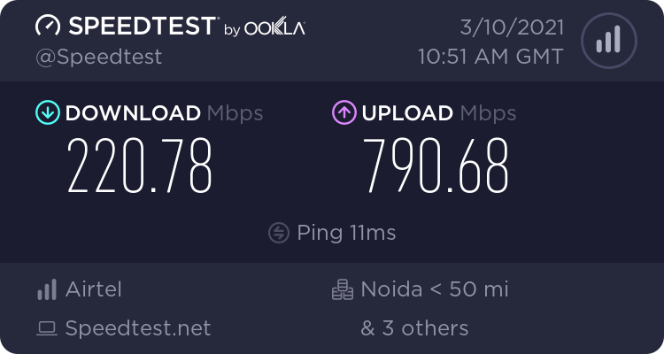 website speedtest