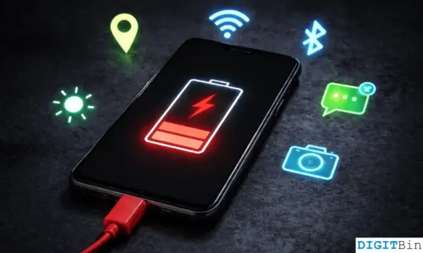what drains android battery