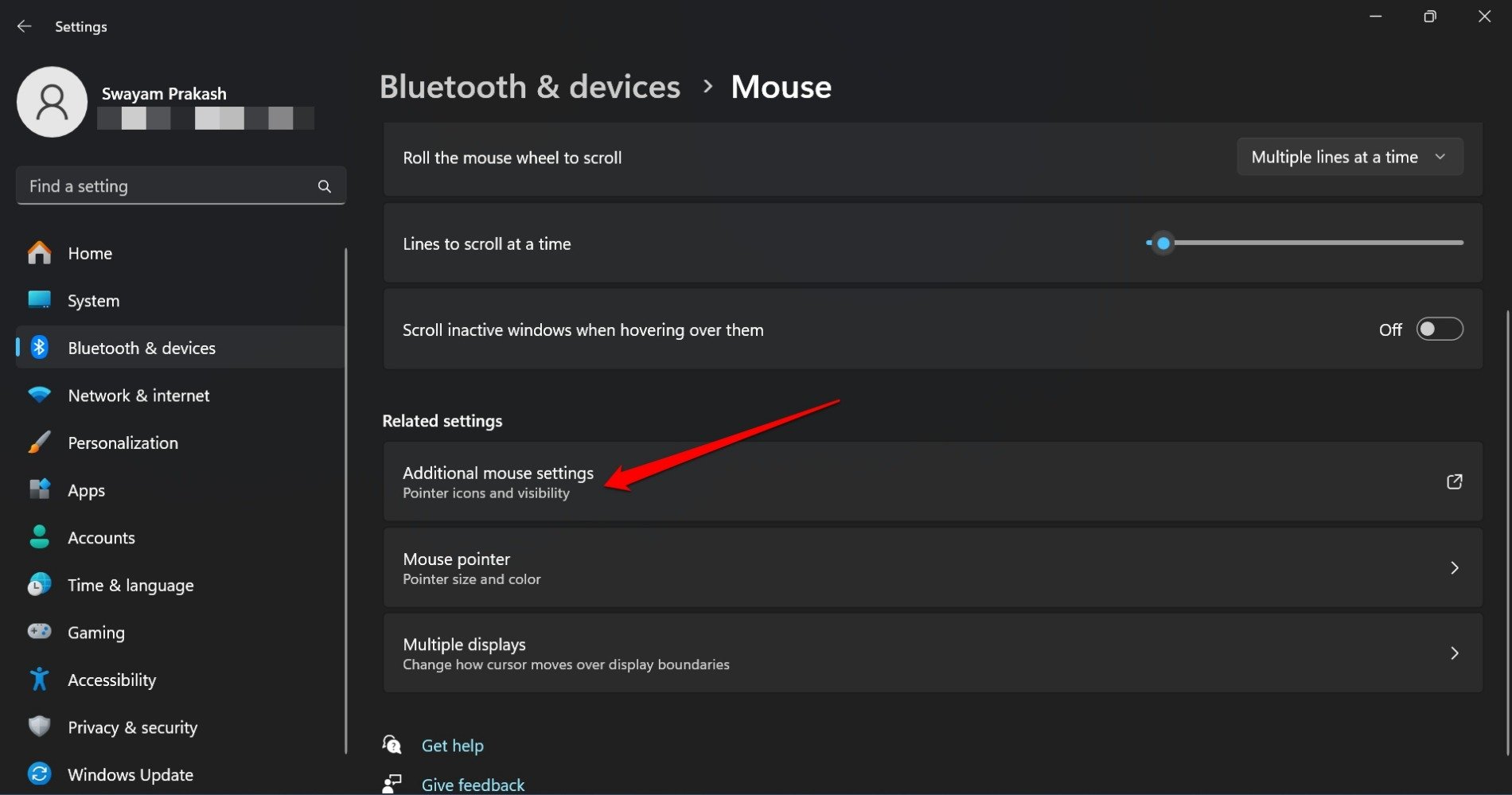How to Fix Mouse Cursor Invisible in GDocs or Word 3 windows 11 additional mouse settings