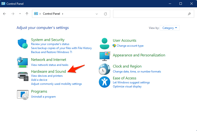 How to Fix Keyboard Illumination Not Working in Windows 11 4 windows-11-control-panel-hardware and sound