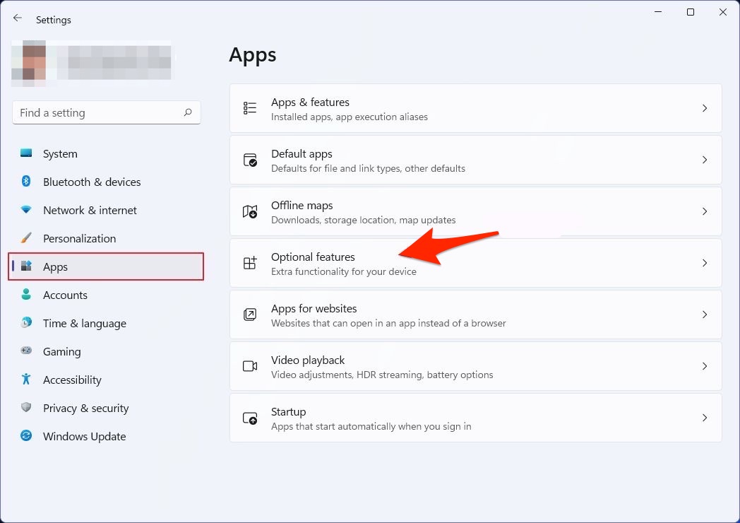 How to Connect windows 11 to Android TV? 8 Settings > Apps > Optional features