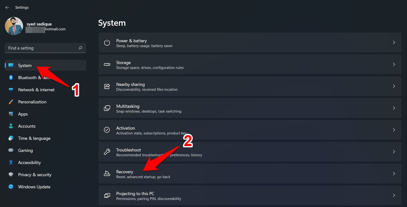 How to Fix Recovery Error Code 0xc00000e9 on Windows 11? 8 windows 11 system menu