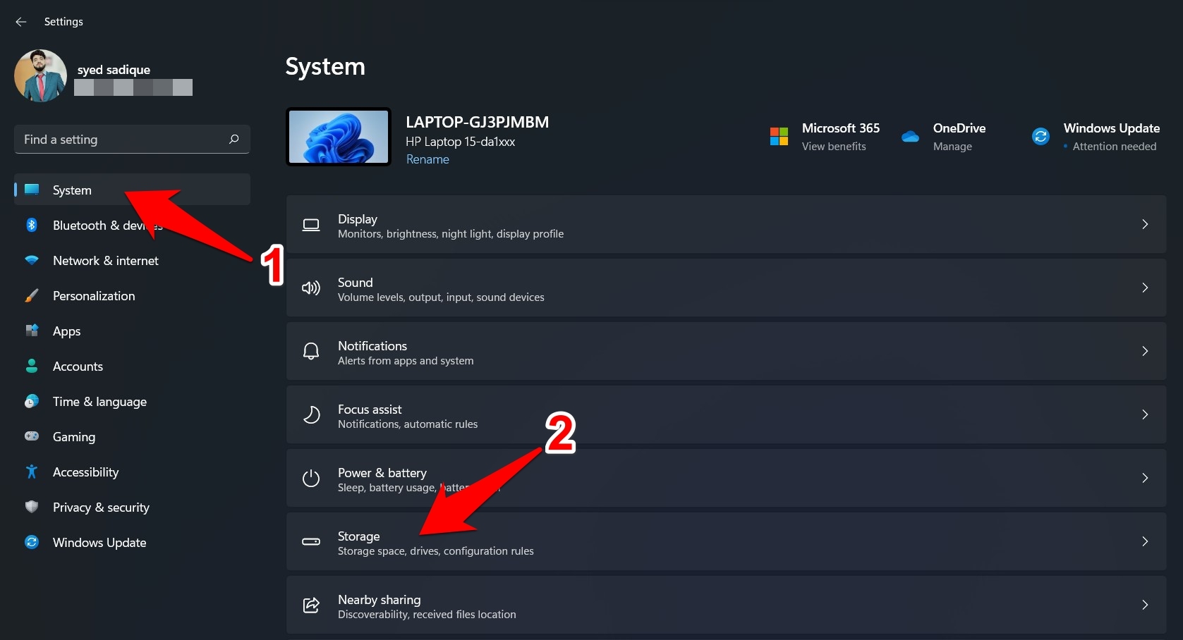 How to Delete Temporary Files in Windows 11? 2 windows 11 system menu
