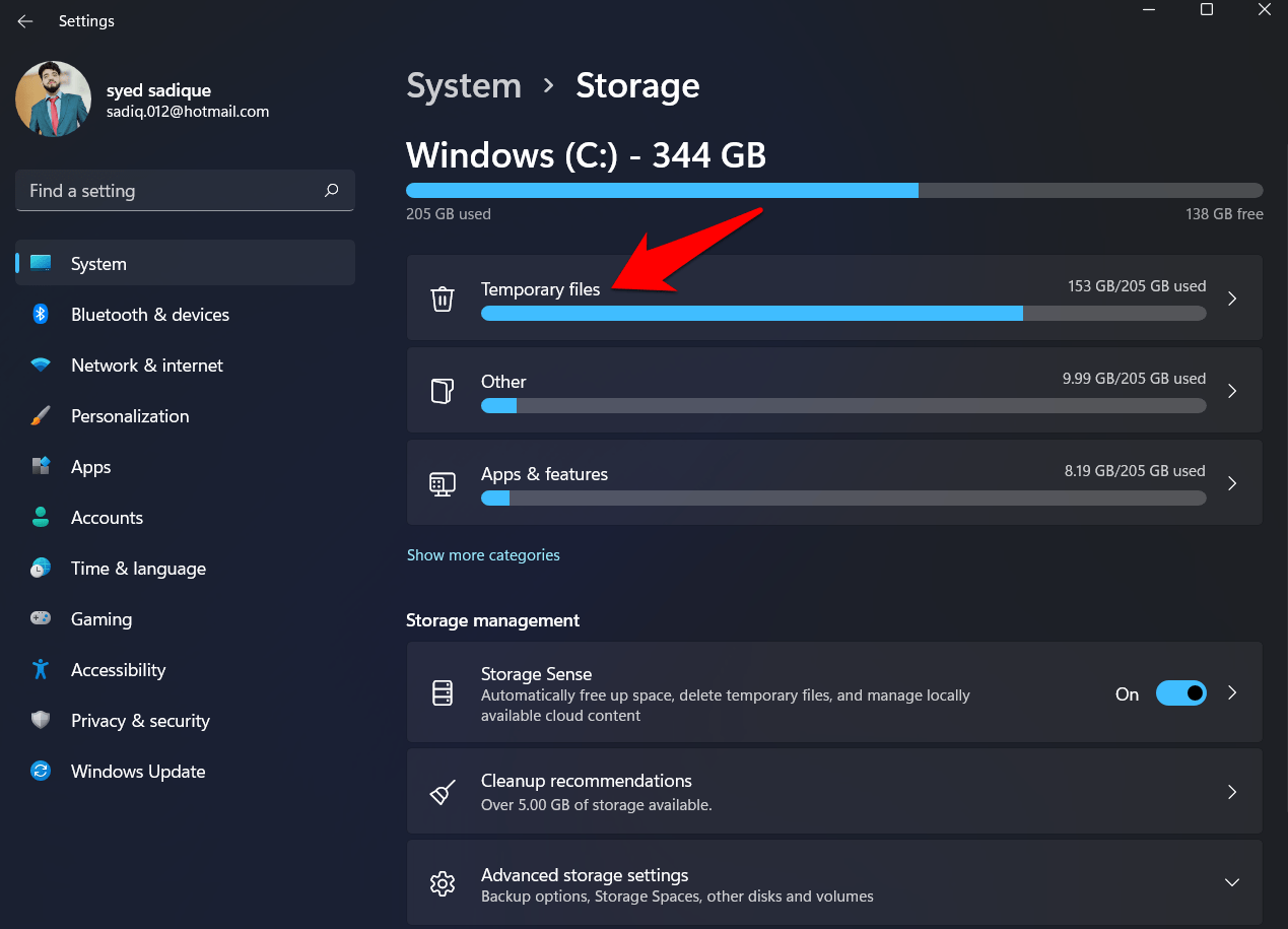 windows 11 temporary files