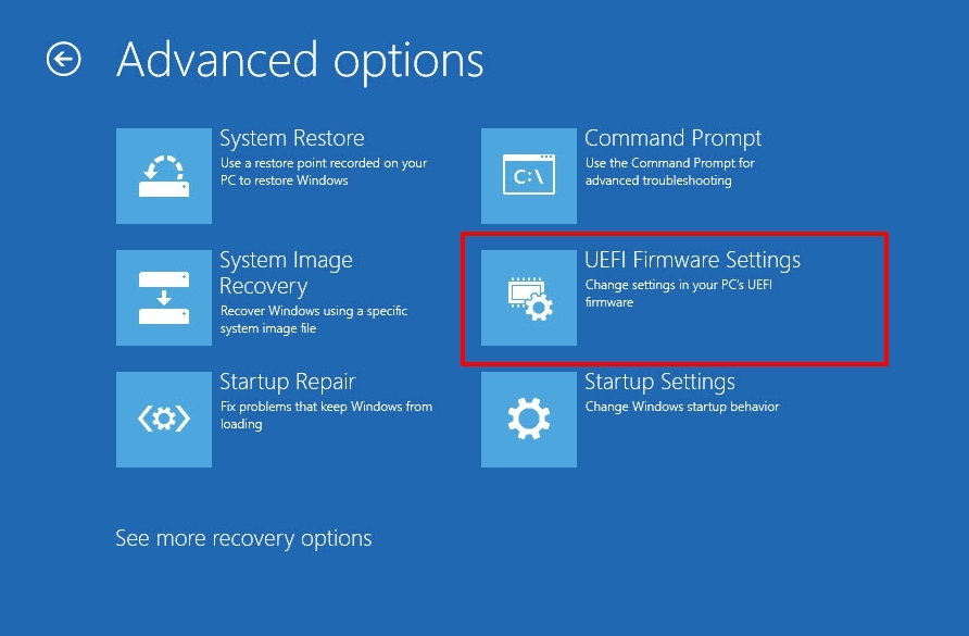 windows 11 uefi firmware settings