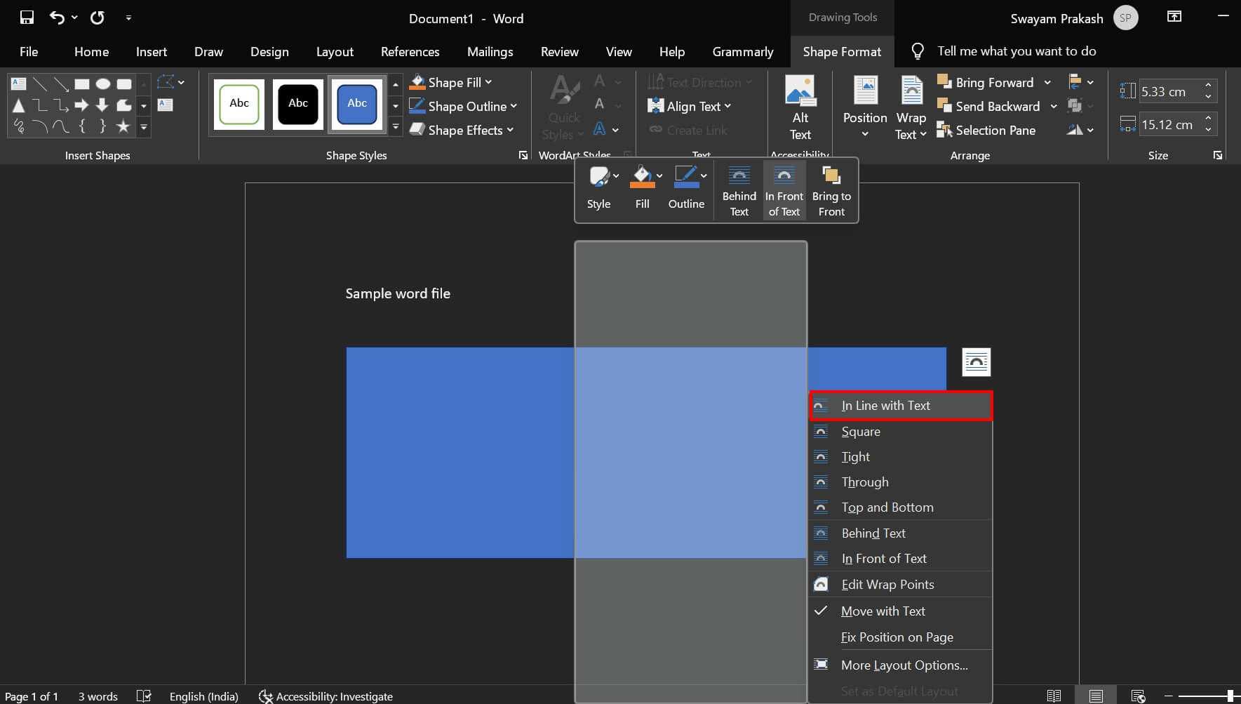 How to Fix ‘This Image Cannot Currently Be Displayed’ Error in Microsoft Word? 8 wrap in line with text MS Word