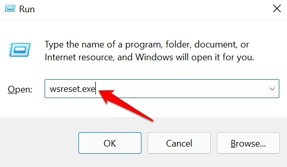 How to Fix Microsoft Store Not Showing Purchased Apps on Windows? 2 wsreset to reset Microsoft Store