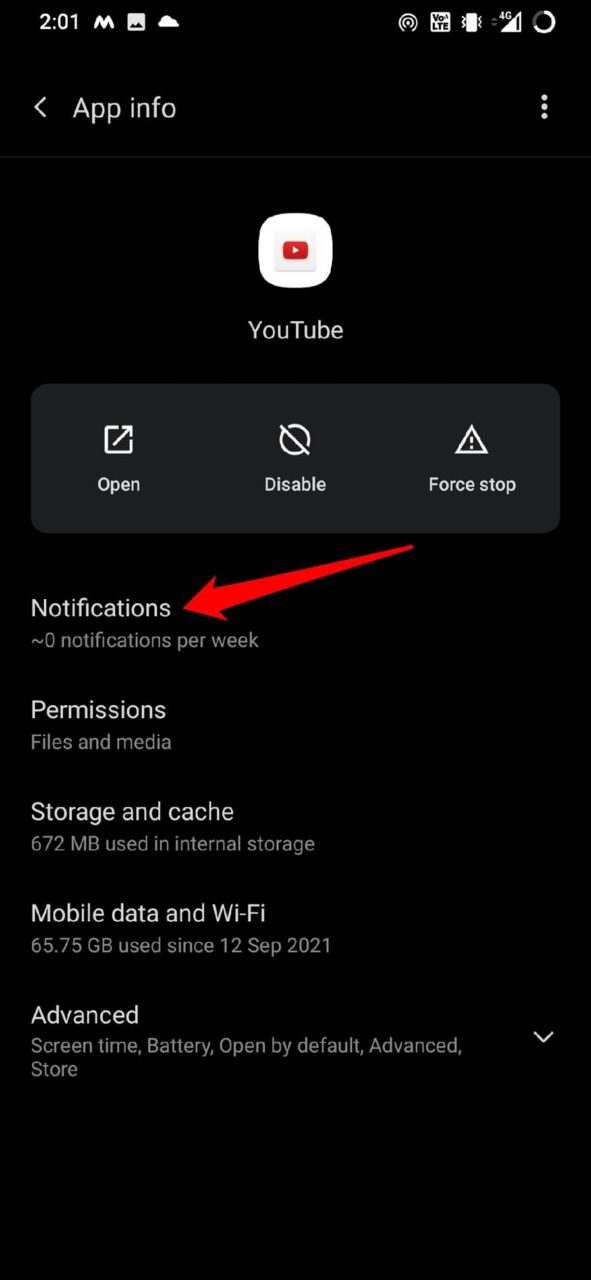 youtube notifications android