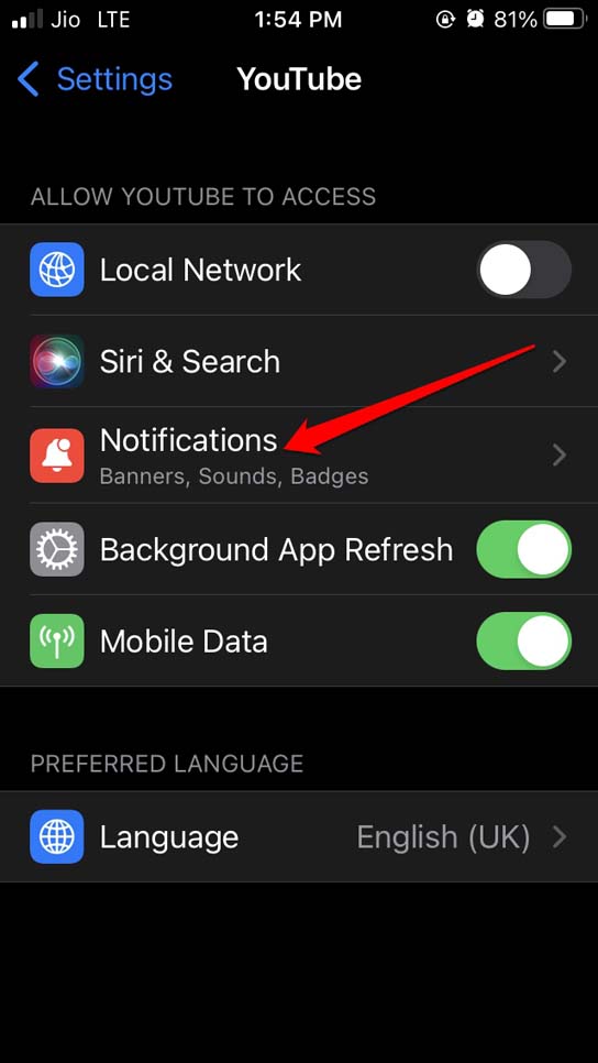 youtube notifications